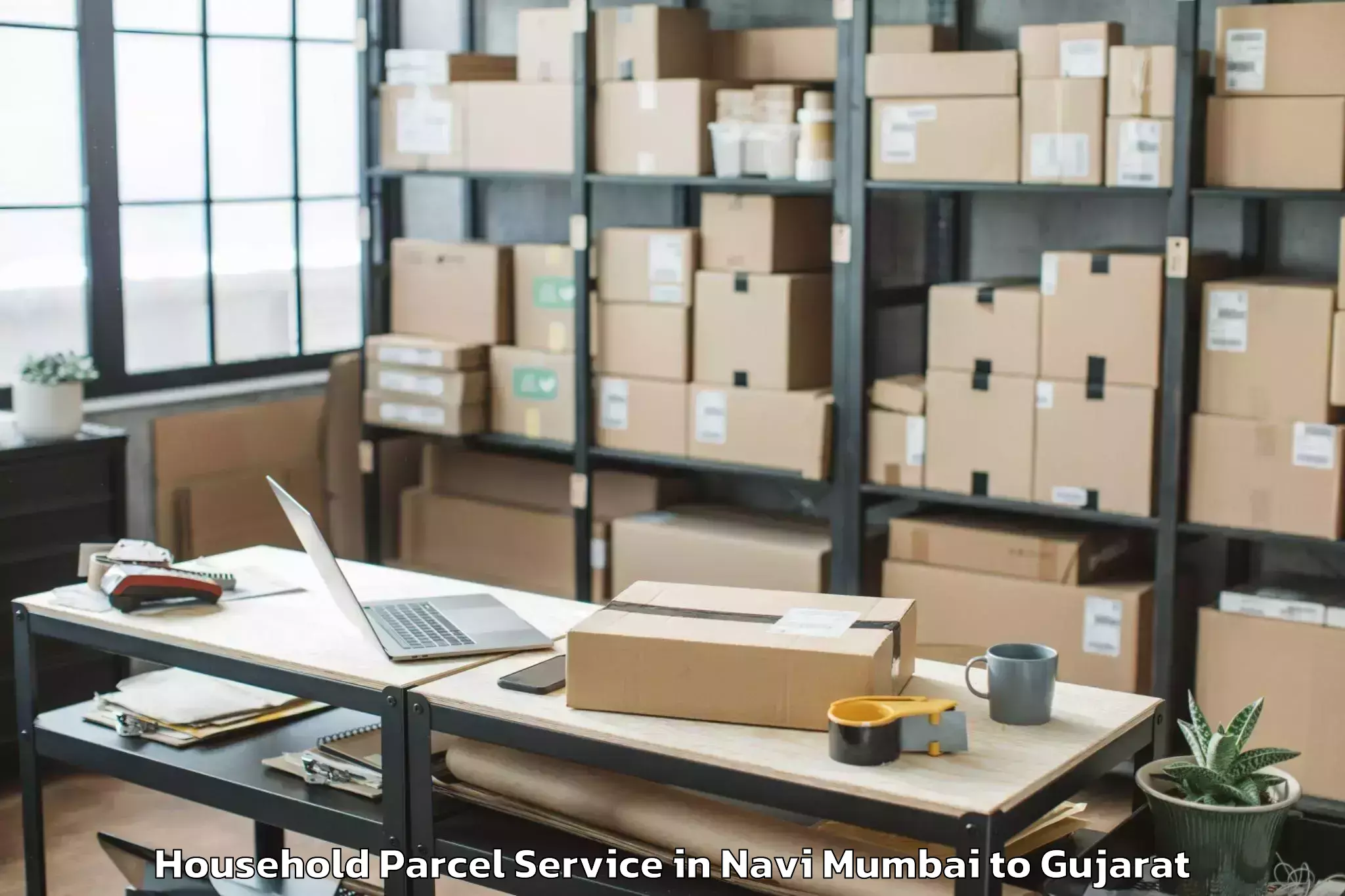 Top Navi Mumbai to Siddhpur Household Parcel Available